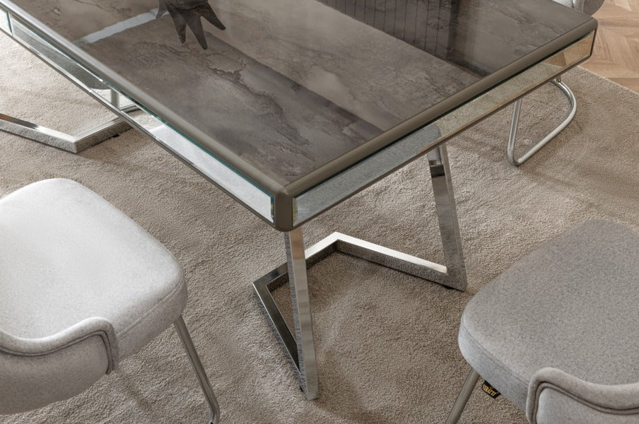 Verattı Berlin Irony Modern İhtişamlı Lüks Yemek Masası Takımı