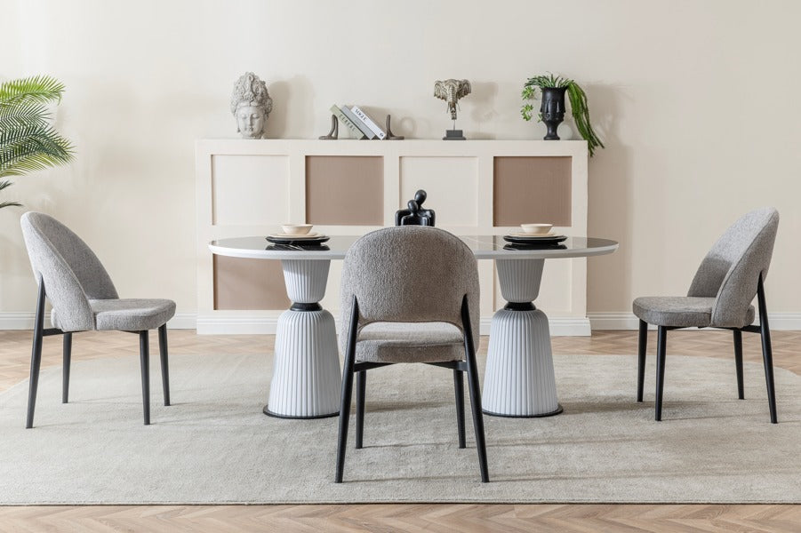 Verattı Venüs Sonato Ahenkli Tasarım Lüks Yemek Masası Takımı