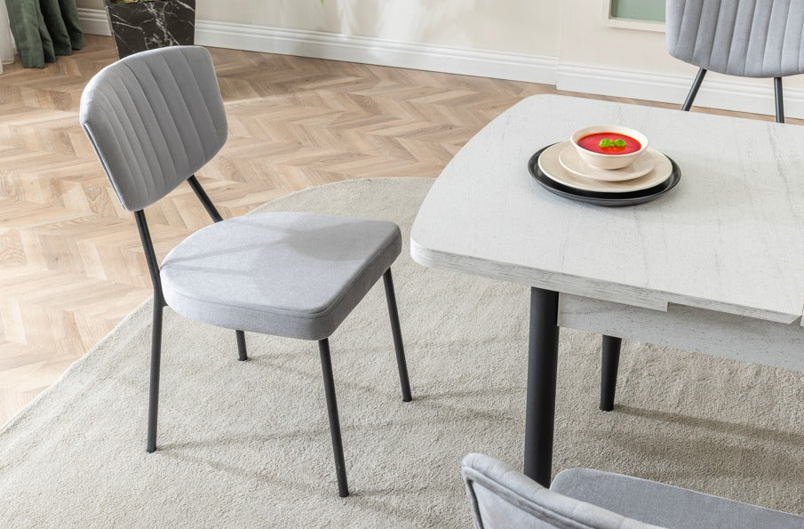 Verattı Pera Yenisey Avangart Tasarım Açılabilir Lüks Yemek Masası Takımı