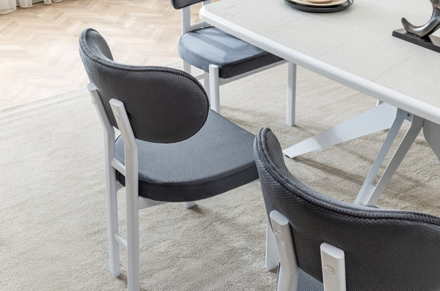 Verattı Barcelona Yenisey Modern ve Avangart Lüks Yemek Masası Takımı