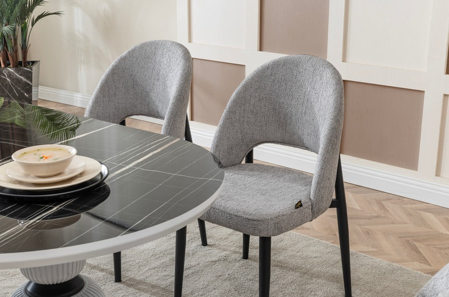 Veratti Mobilya Verattı Venüs Sonato Ahenkli Tasarım Lüks Yemek Masası Takımı