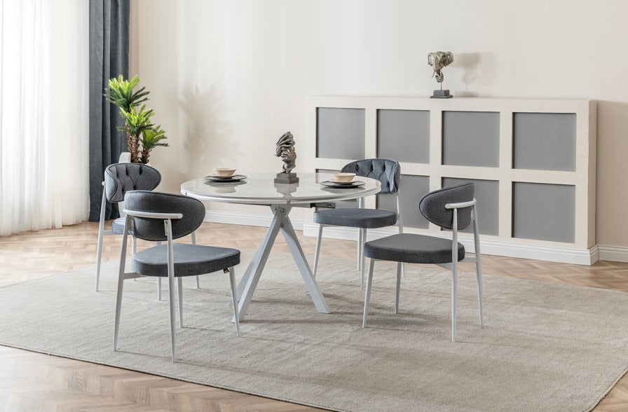 Verattı Royal Rampla Karakteristik Tasarım Açılabilir Lüks Yemek Masası Takımı