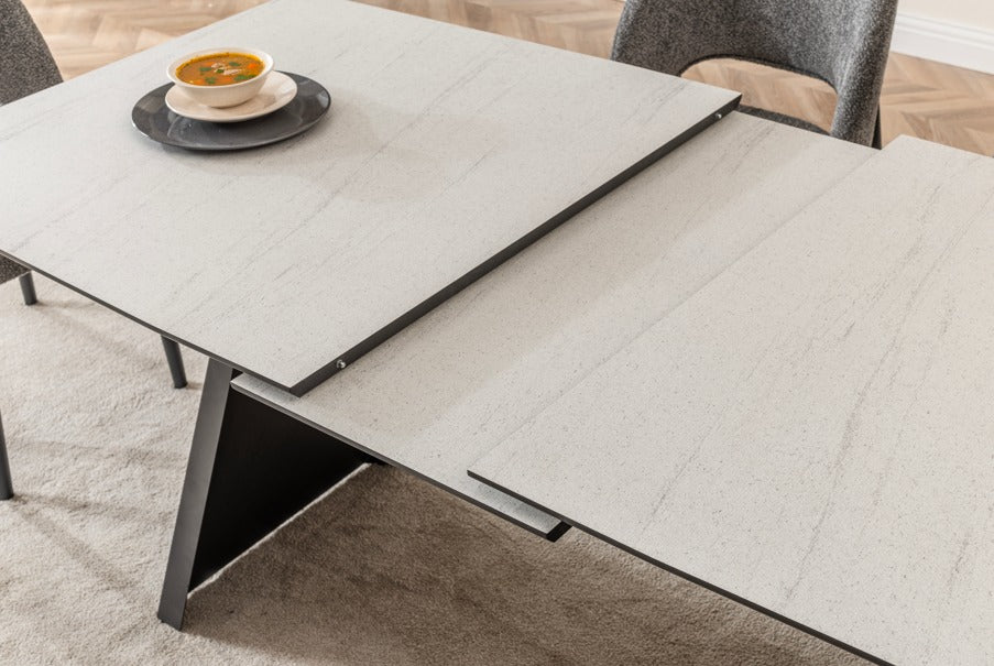 Veratti Mobilya Verattı Gucci Yenisey Açılabilir Lüks Yemek Masası Takımı