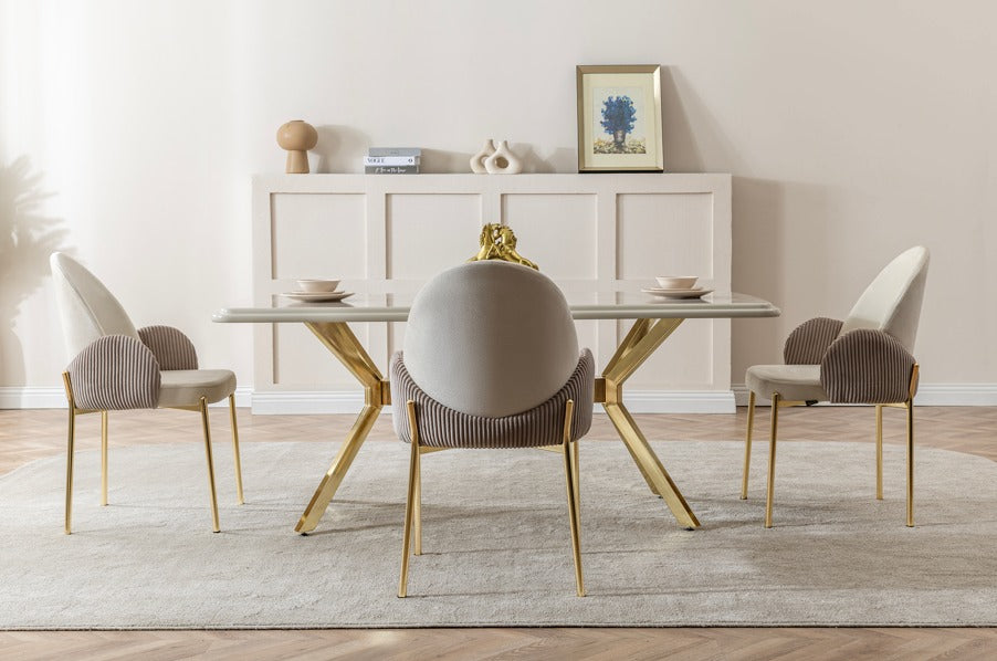 Veratti Mobilya Verattı Real Silves Geniş Tasarım Lüks Yemek Masası Takımı