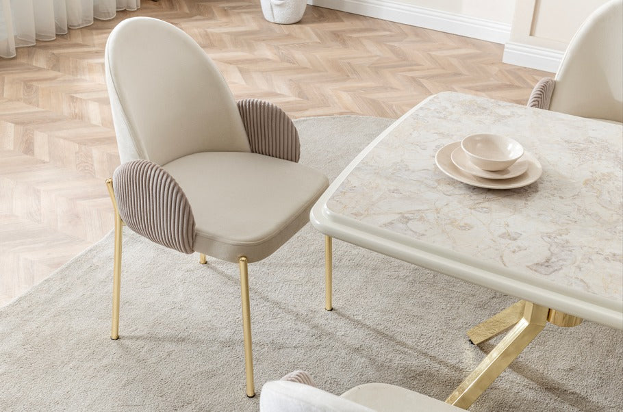 Veratti Mobilya Verattı Real Silves Geniş Tasarım Lüks Yemek Masası Takımı