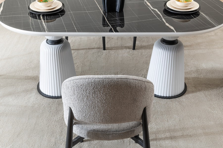 Verattı Venüs Sonato Ahenkli Tasarım Lüks Yemek Masası Takımı